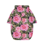 Military Camouflage Flower Pattern Print Dog Zip Up Hoodie