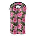 Military Camouflage Flower Pattern Print Double Neoprene Wine Tote