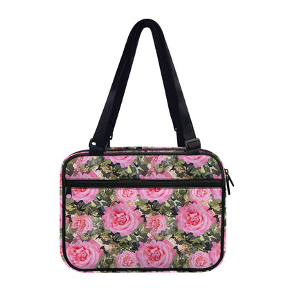 Military Camouflage Flower Pattern Print Double Strap Bible Bag