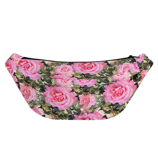 Military Camouflage Flower Pattern Print Fanny Pack