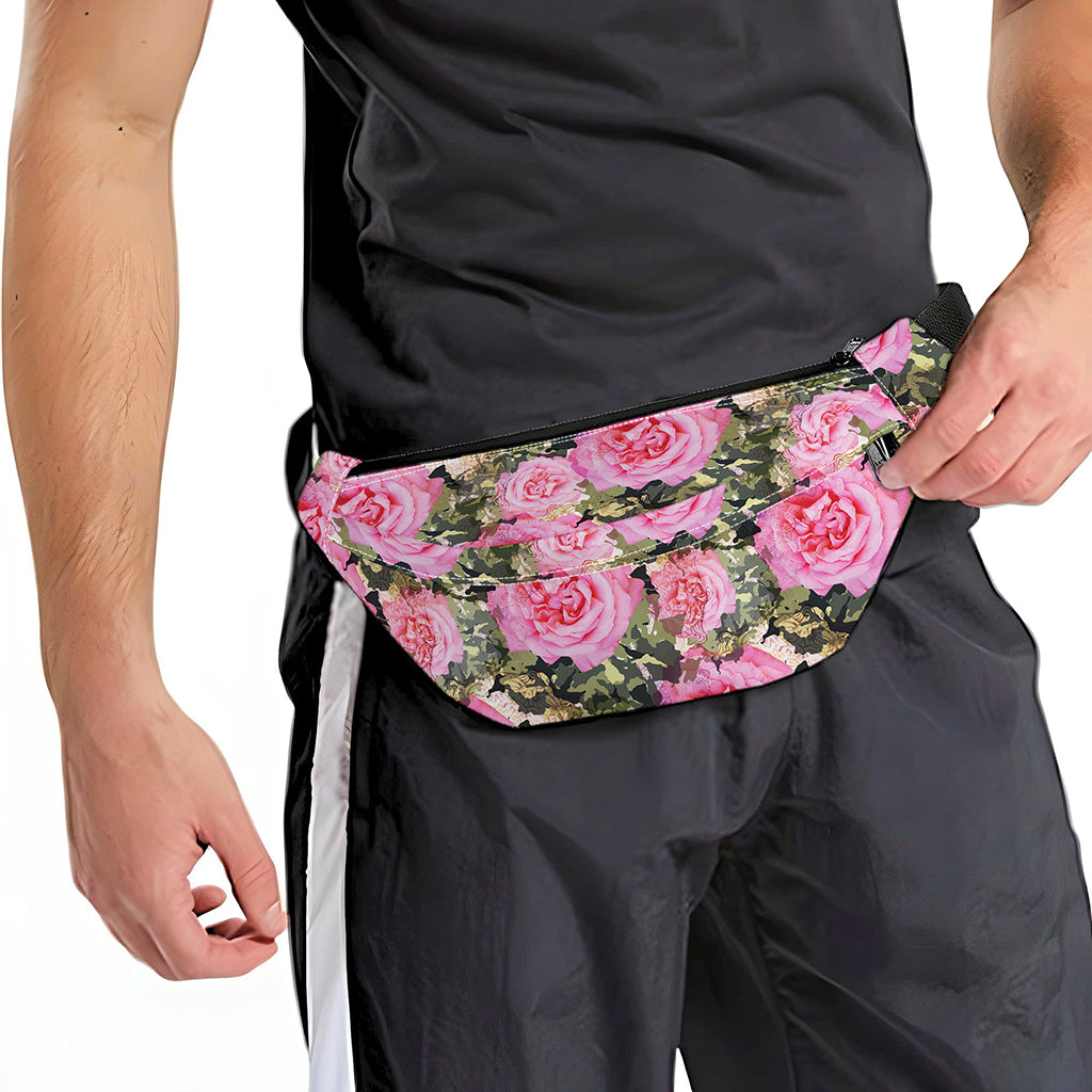 Military Camouflage Flower Pattern Print Fanny Pack