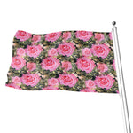 Military Camouflage Flower Pattern Print Flag
