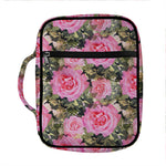 Military Camouflage Flower Pattern Print Front Pocket Bible Bag