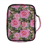 Military Camouflage Flower Pattern Print Front Pocket Bible Bag