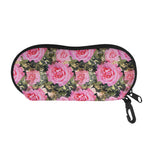 Military Camouflage Flower Pattern Print Glasses Case