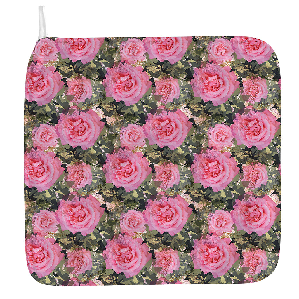 Military Camouflage Flower Pattern Print Hand Towel