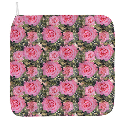 Military Camouflage Flower Pattern Print Hand Towel