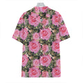 Military Camouflage Flower Pattern Print Hawaiian Shirt