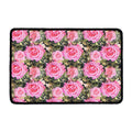 Military Camouflage Flower Pattern Print Kitchen Mat