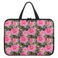 Military Camouflage Flower Pattern Print Laptop Sleeve With Handle