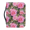 Military Camouflage Flower Pattern Print Leather Bible Cover