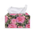 Military Camouflage Flower Pattern Print Leather Tissue Box Cover