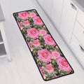 Military Camouflage Flower Pattern Print Long Kitchen Mat