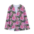 Military Camouflage Flower Pattern Print Long Sleeve Short Coat