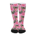 Military Camouflage Flower Pattern Print Long Socks