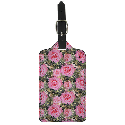 Military Camouflage Flower Pattern Print Luggage Tag