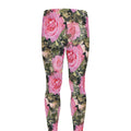 Military Camouflage Flower Pattern Print Men's Leggings