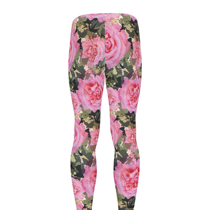 Military Camouflage Flower Pattern Print Men's leggings