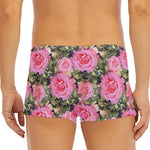 Military Camouflage Flower Pattern Print Men's Short Boxer Briefs