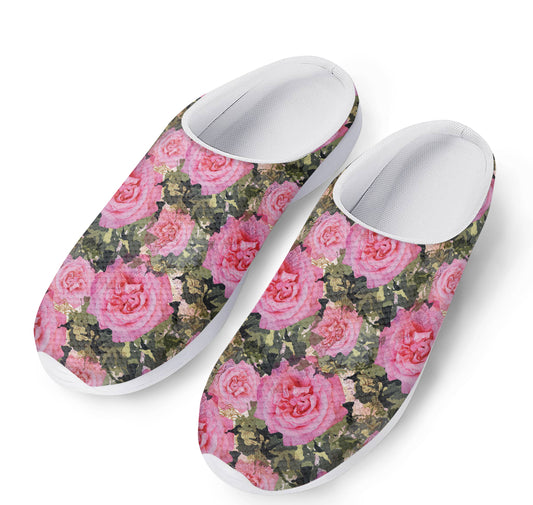Military Camouflage Flower Pattern Print Mesh Casual Shoes