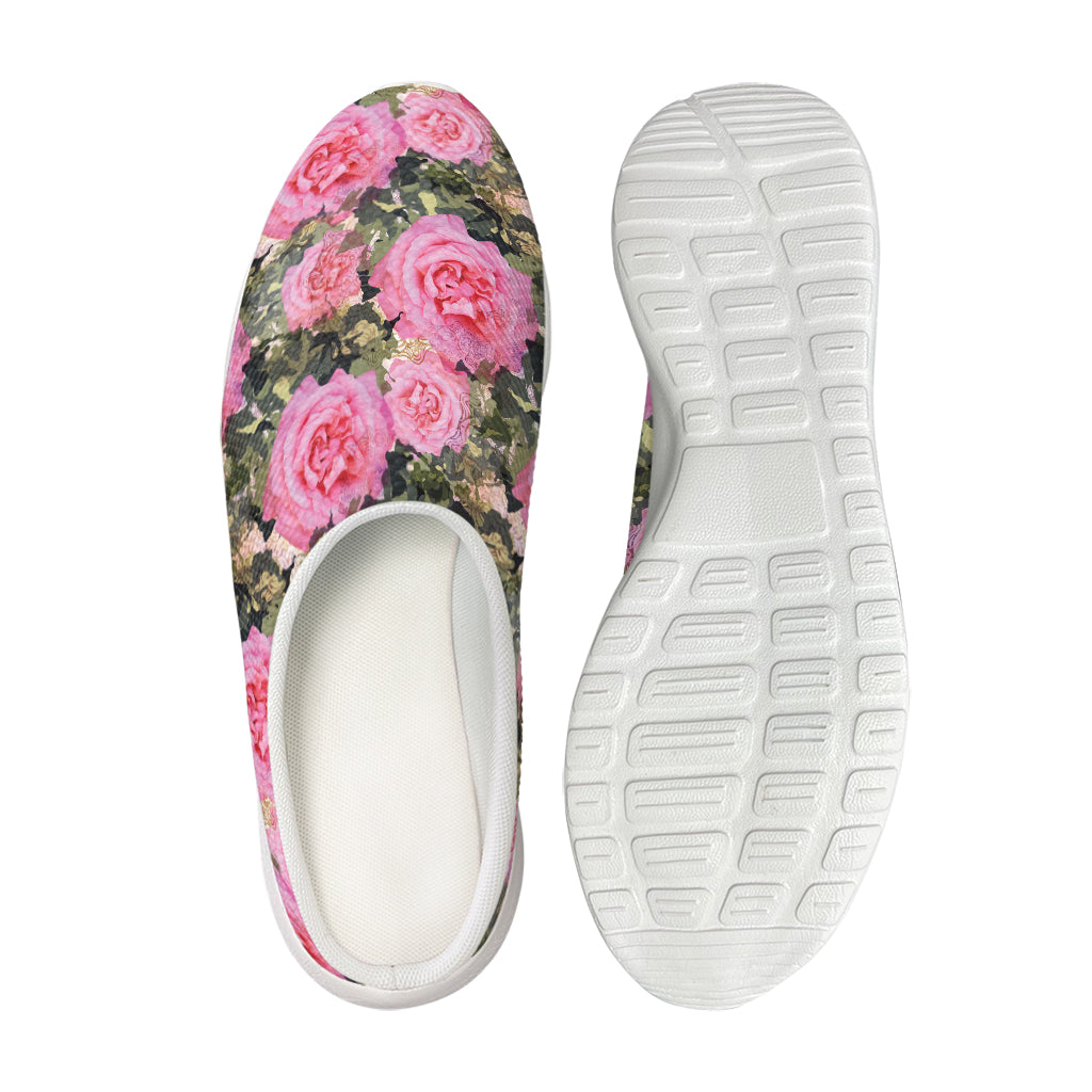 Military Camouflage Flower Pattern Print Mesh Casual Shoes