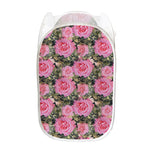 Military Camouflage Flower Pattern Print Mesh Laundry Hamper