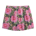 Military Camouflage Flower Pattern Print Mesh Shorts