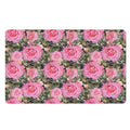 Military Camouflage Flower Pattern Print Polyester Doormat