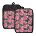 Military Camouflage Flower Pattern Print Pot Holders With Pocket