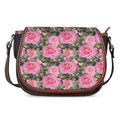 Military Camouflage Flower Pattern Print Saddle Bag