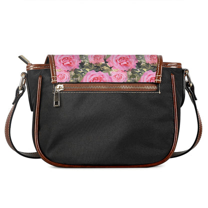 Military Camouflage Flower Pattern Print Saddle Bag