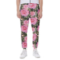 Military Camouflage Flower Pattern Print Joggers