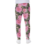 Military Camouflage Flower Pattern Print Scuba Joggers