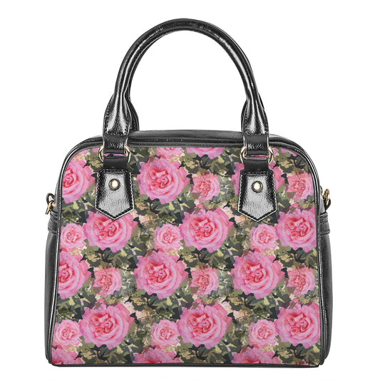 Military Camouflage Flower Pattern Print Shoulder Handbag