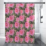 Military Camouflage Flower Pattern Print Shower Curtain