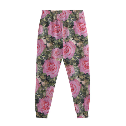 Military Camouflage Flower Pattern Print Sweatpants
