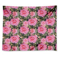 Military Camouflage Flower Pattern Print Tapestry