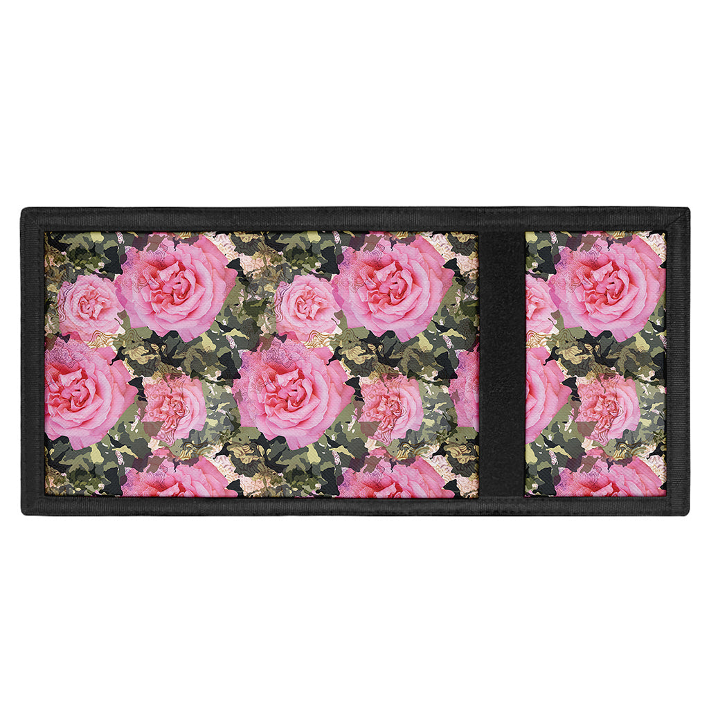 Military Camouflage Flower Pattern Print Trifold Wallet