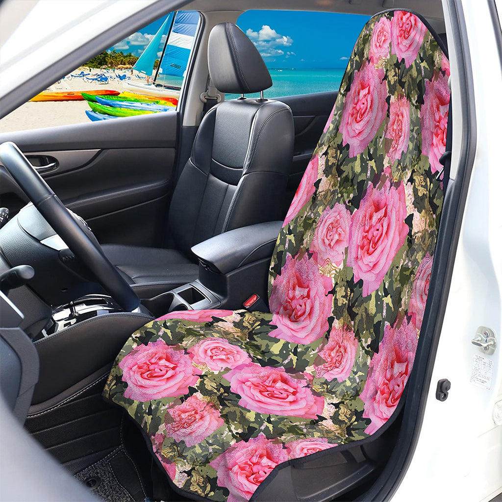 Military Camouflage Flower Pattern Print Waterproof Car Seat Cover