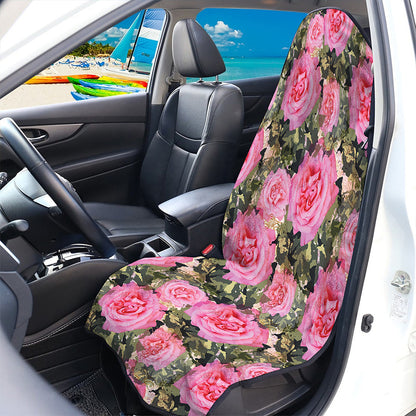 Military Camouflage Flower Pattern Print Waterproof Car Seat Cover