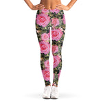 Military Camouflage Flower Pattern Print Women's Leggings