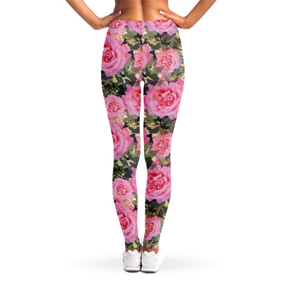 Military Camouflage Flower Pattern Print Women's Leggings