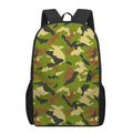 Military Camouflage Print 17 Inch Backpack