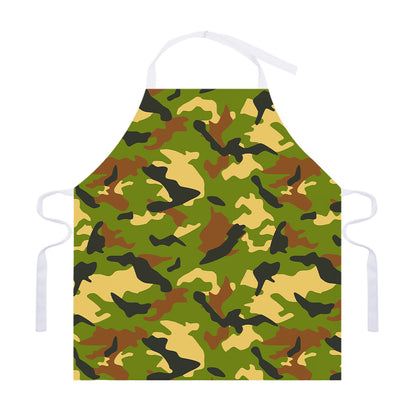 Military Camouflage Print Adjustable Apron