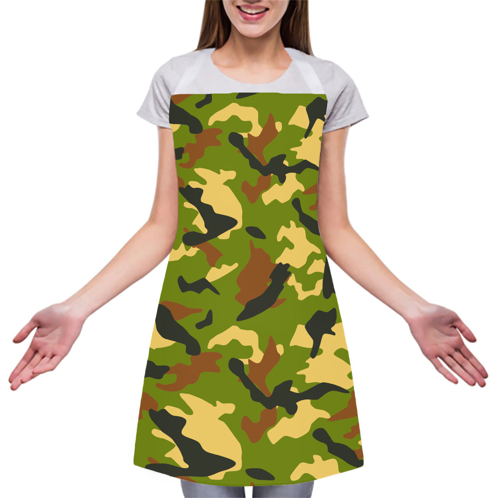 Military Camouflage Print Adjustable Apron
