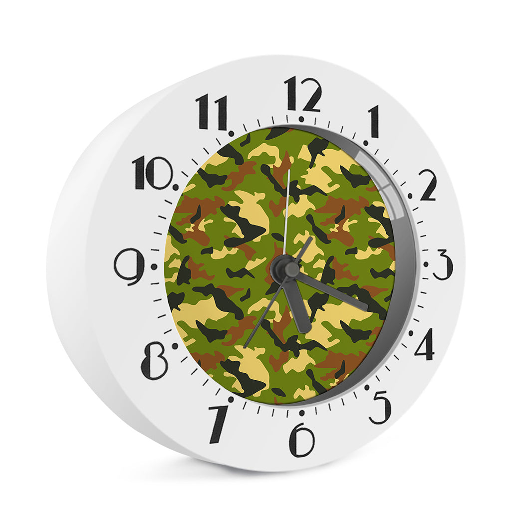 Military Camouflage Print Alarm Clock