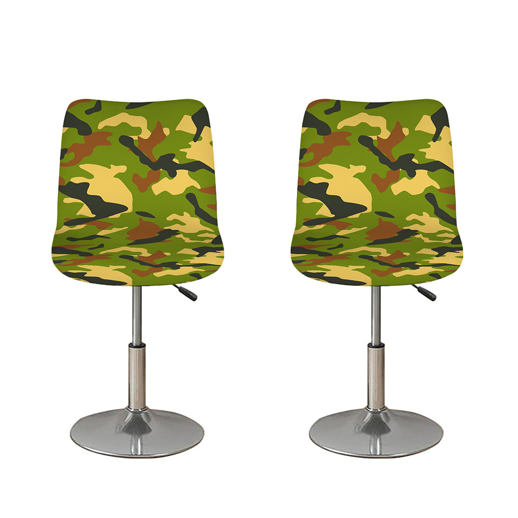 Military Camouflage Print Bar Stool Covers