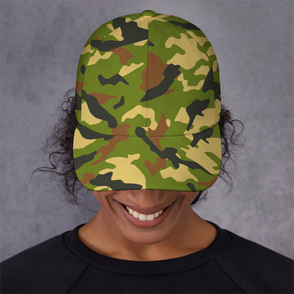 Military Camouflage Print Baseball Cap
