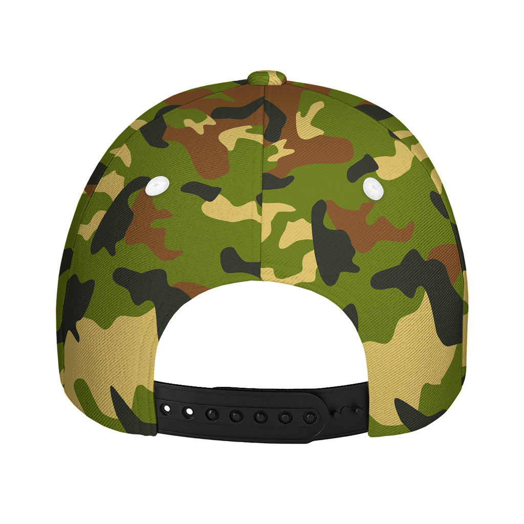 Military Camouflage Print Baseball Cap