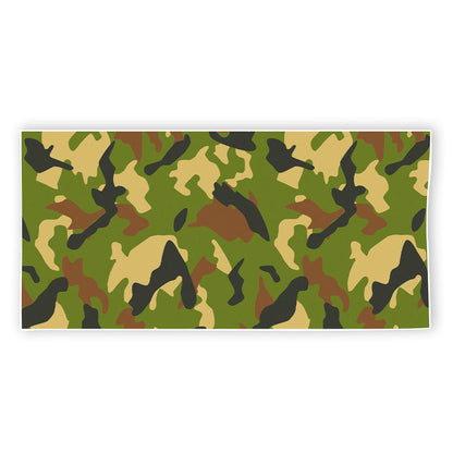 Military Camouflage Print Beach Towel